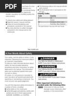 Download Honda CRF250L Owners Manual Eng by   SN220428534 doc pdf