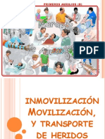 Inmovilizacion Movilizacion y Traslado de Heridos