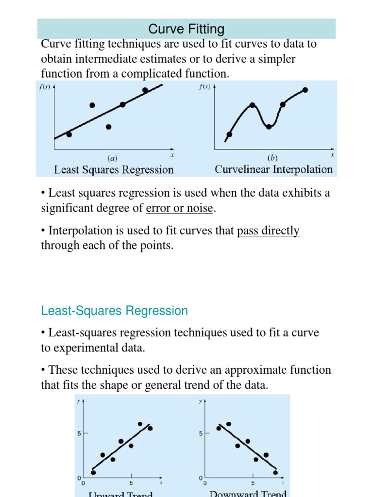 Curve Fitting Techniques in Engineering | PDF | Least Squares | Errors ...