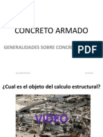 Concreto Armado: Generalidades Sobre Concreto Y Acero