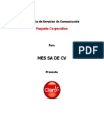 Oferta Comercial Paquete Corporativo MES SA de CV