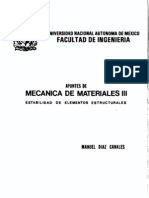 (MECANICA de MATERIALES) Apuntes de Mecanica de Materiales III (UNAM) - Manuel Diaz Canales (Modificado)