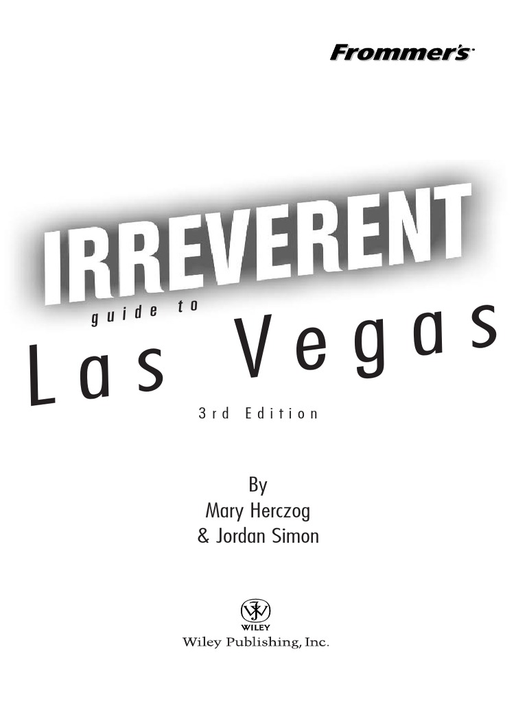 Irreverent Guide To Las Vegas PDF Las Vegas Strip Hotel And Accommodation