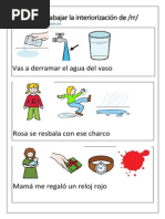 Frases Para Interiorizar El Fonema Rr Con Pictos