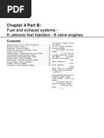 Chapter 4 Part B:: Fuel and Exhaust Systems - K-Jetronic Fuel Injection - 8 Valve Engines