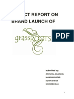 Project Report On Brand Launch Of: Anushka Agarwal Manisha Batar Noor Bhatia Sourabh Das