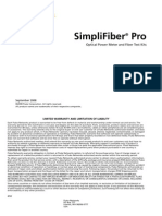 Simplifiber Pro: Users Manual