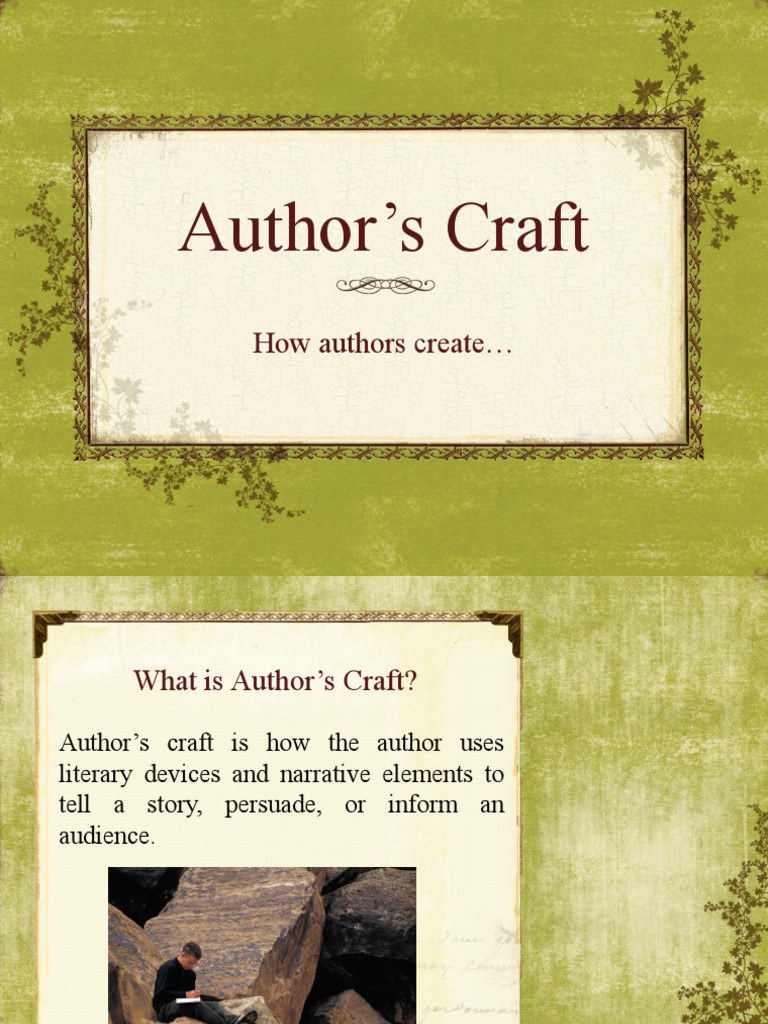 Author's Craft How Authors Create PDF Metaphor Cakes