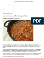 Arroz Caldoso Con Pollo, Habas y Aceitunas PDF