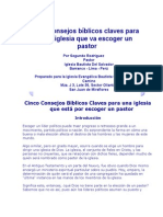 Cinco Consejos Bíblicos Claves para Una Iglesia Que Va Escoger Un Pastor