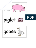 Farm Vocabulary Word Cards