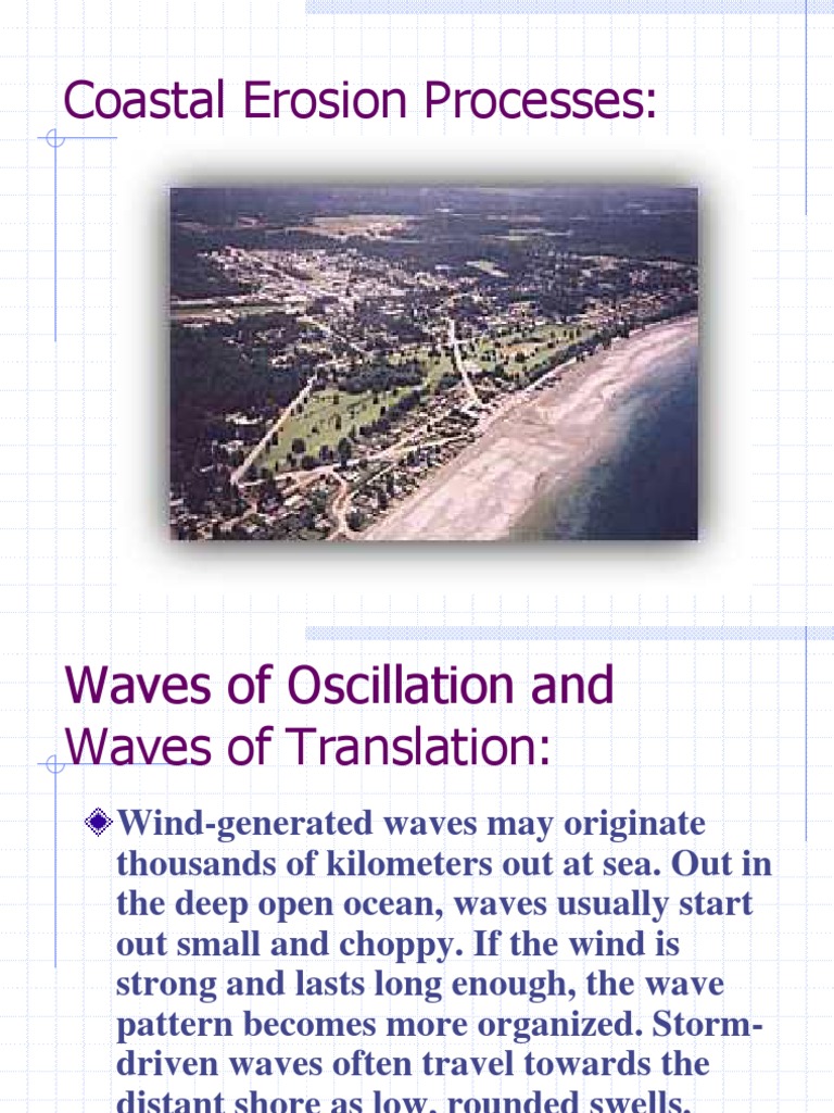 Coastal Erosion Processes Pdf Erosion Beach