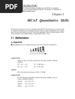 MCAT Math PortionMCAT