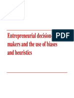 Lecture Slides_1 - Entrepreneurial Decision-makers and the Use of Biases and Heuristics