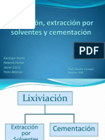 Lixiviacion, Extraccion Por Solventes y Cementacion 2
