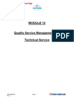 Module 12 - Quality Service Management for TSR