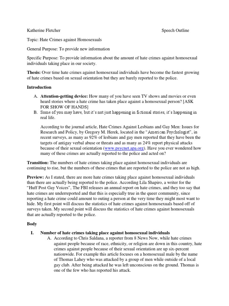 Hate crimes research paper examples picture