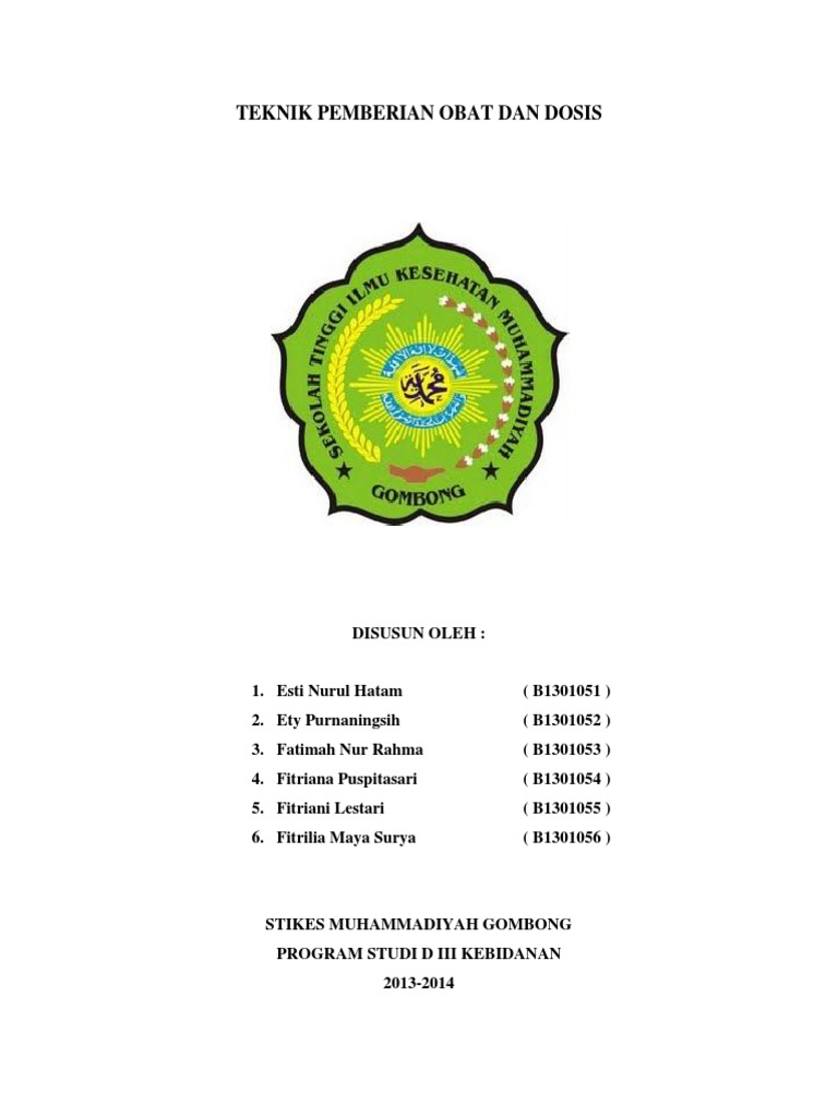 Teknik Pemberian Obat Dan Dosis Teknik Pemberian Obat Dan Dosis