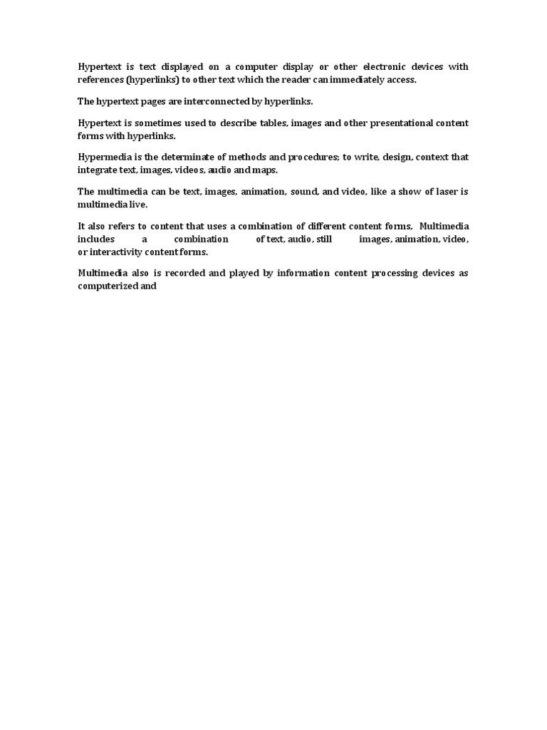 Understanding Hypertext and Hypermedia | PDF | Hypertext | Multimedia