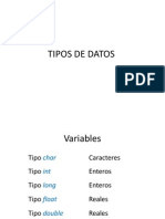 Tipos de Datos, Condiciones y Ciclos. Programación el lenguaje C