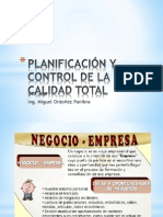 Planificación y Control de La Calidad Total