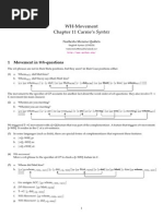 WH-Movement Chapter 11 Carnie's Syntax