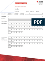 Residential Centre - Application Form 2012