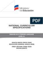 Curriculum Specifications EFL SPECS Level A1
