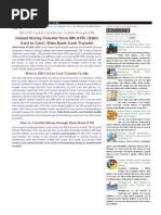 Download SBI ATM Card to Card Money Transfer Through ATM _ Latest Info by viketjha SN220508217 doc pdf
