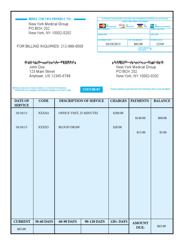 Medical Bill PDF