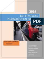 Exit Strategies: Pharmaceutical Industry: Submitted by