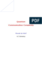 Quantum Communication Complexity Lecture - 05965 - Dewolf