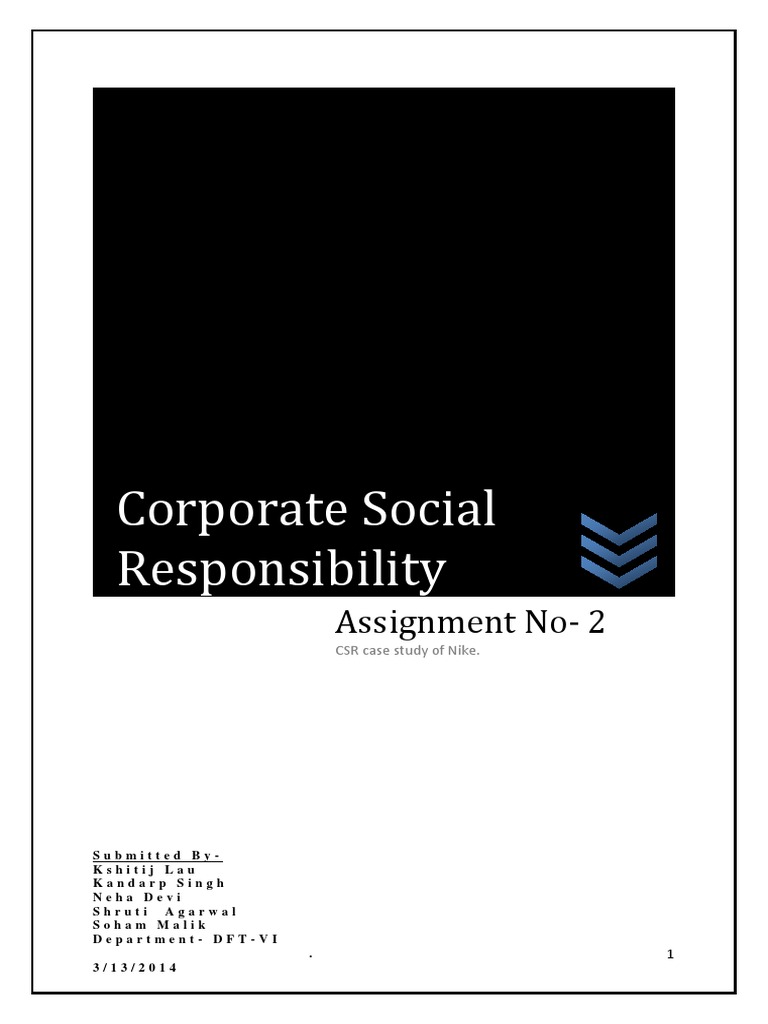 corporate social responsibility case study nike