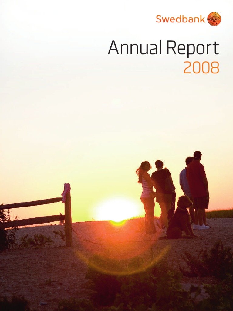 Swedbank 2008 Annual Overview | PDF | Recession | Financial Crisis Of  2007–2008