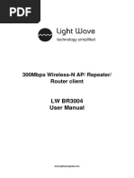 LightWave-LW-BR3004 Manual Guide