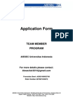 AIESEC Team Member Form