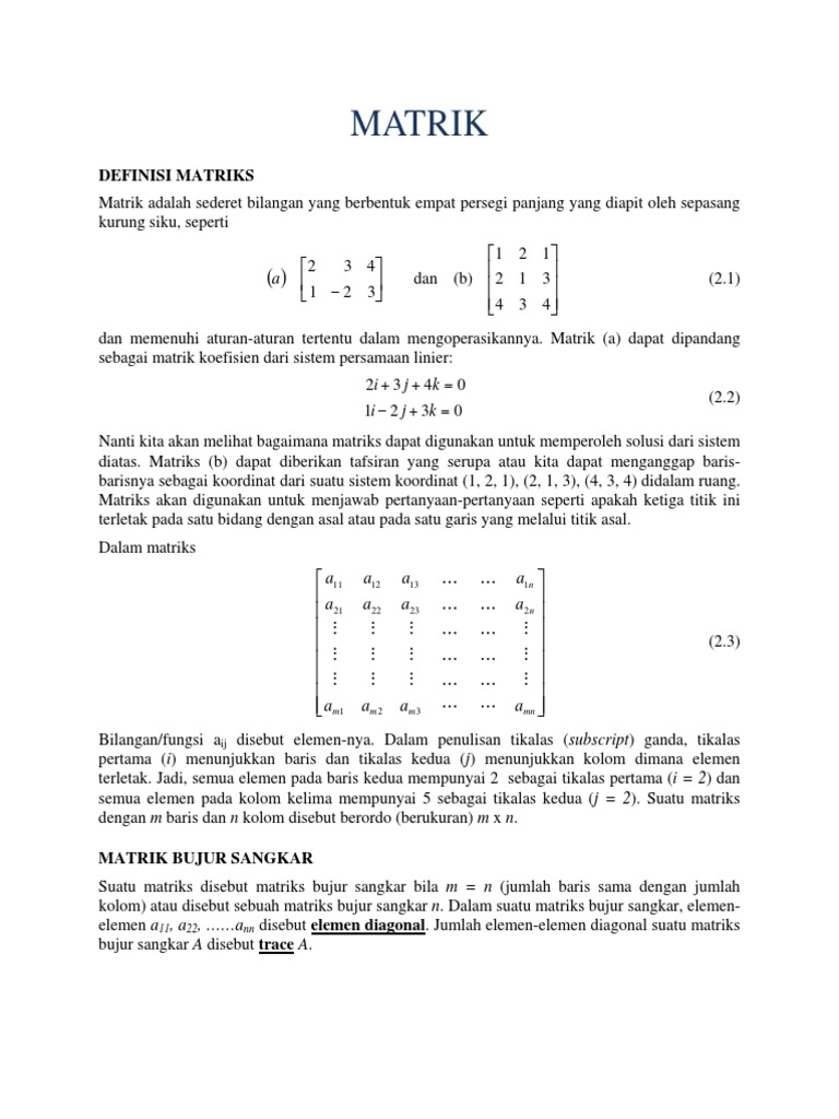 002 Matrik | PDF