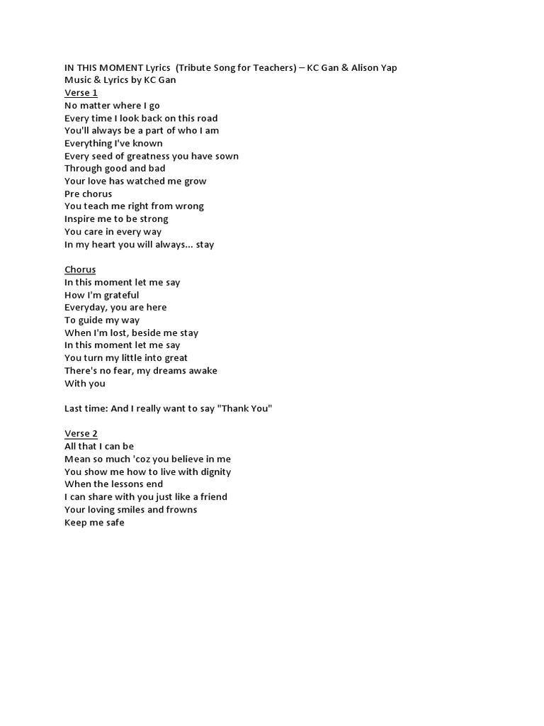 Lyrics | PDF | Songs | Recorded Music
