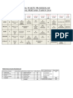 Jadual Waktu Prasekolah