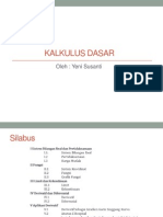 Kalkulus Dasar Elins B Sem II 2013 2014 Minggu I