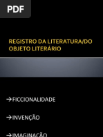 Estatuto Do Objeto Literario