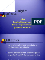 Human Resource Ethics