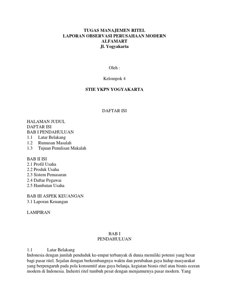 Tugas Manajemen Ritel | PDF