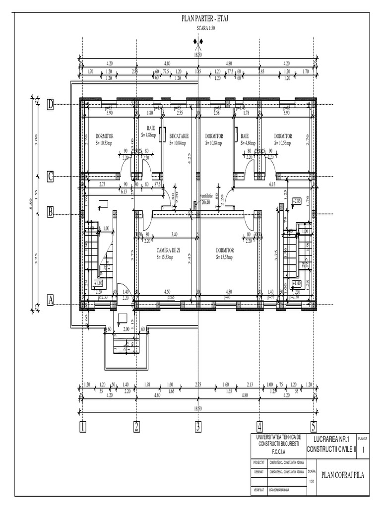 Civil Construction Plan Drawing | PDF