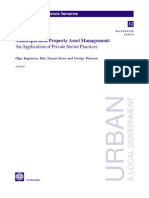 Municipal Real Property Asset Management:: An Application of Private Sector Practices