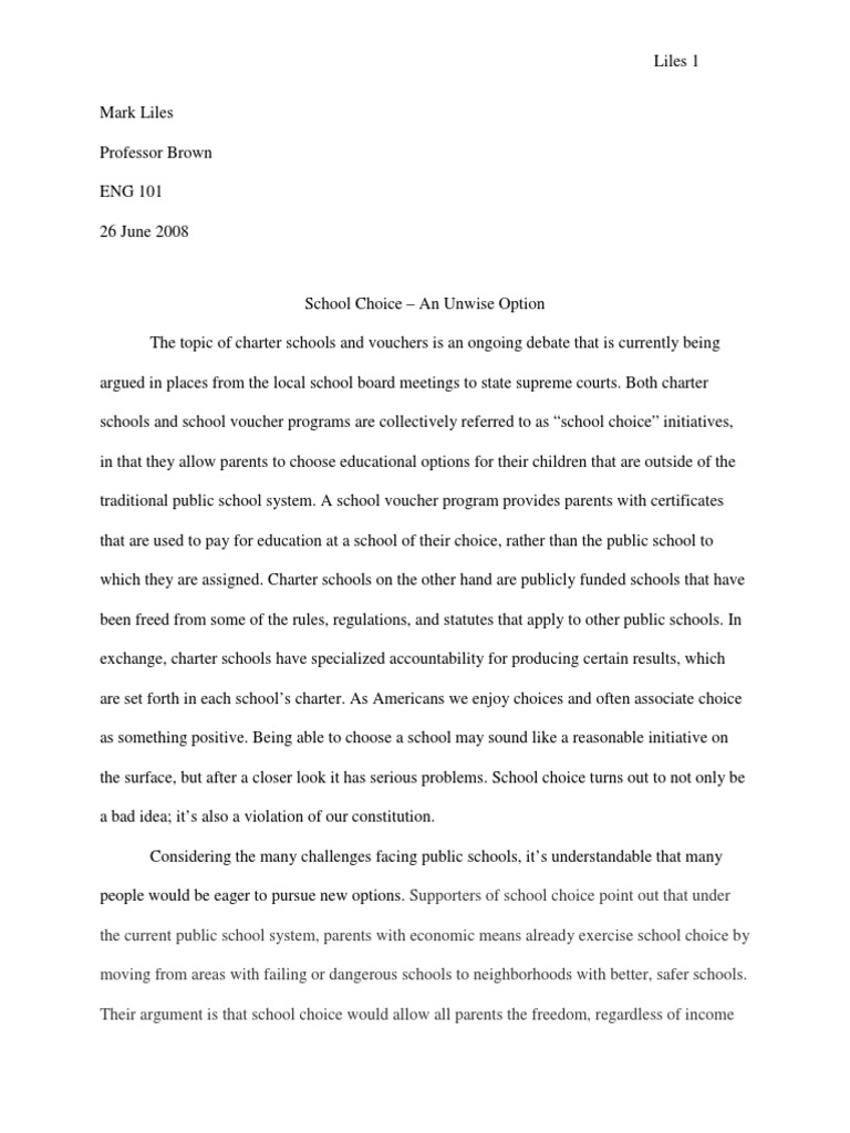 School voucher thesis 07 image