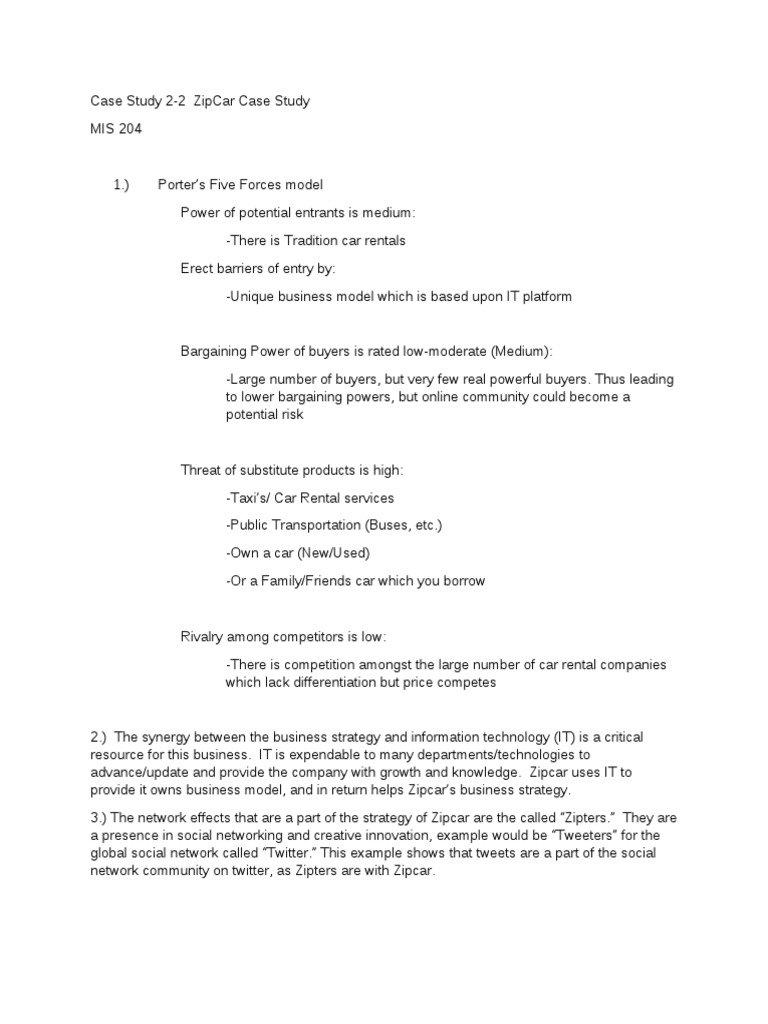 Zipcar analysis image
