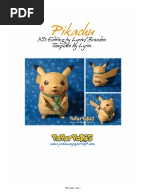 Pikachu A4 Lined Shiny