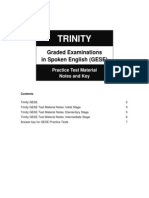 Trinity GESE Test Material Notes and Key