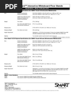 Download Specsheet SMART Board Interactive Whiteboard Floor Stands by vsv SN22056695 doc pdf